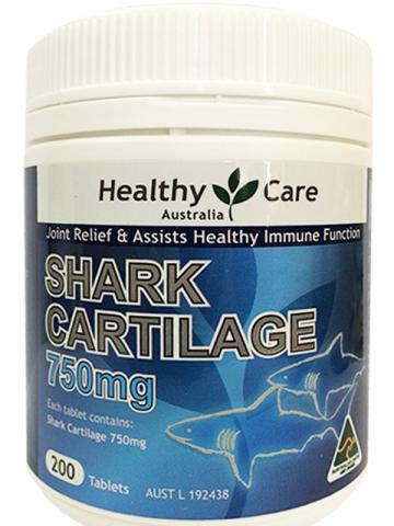Sụn vi cá mập - Healthy Care Shark Cartilage 750mg 200 viên